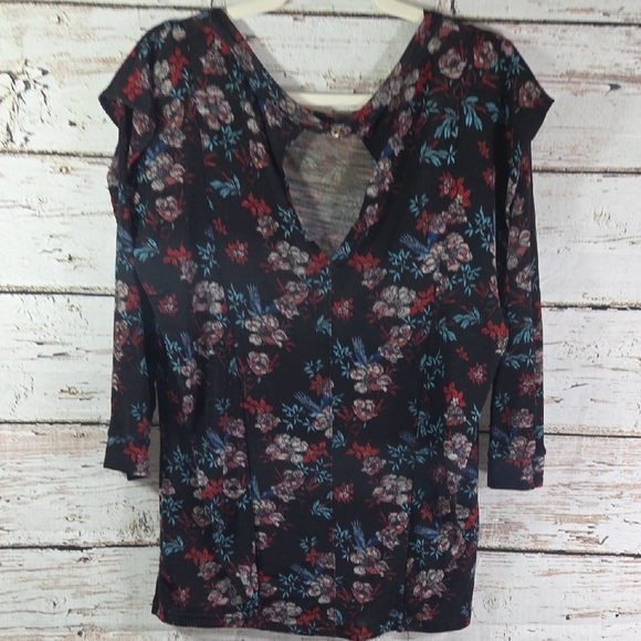 Free People Floral Print Women's Top XS - Picture 5 of 7